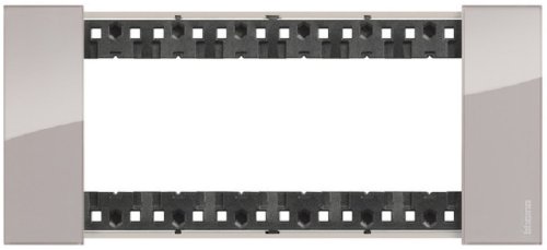 Рамка горизонтальная Legrand BTicino Living Now 1-м. 6 мод. аура картинка